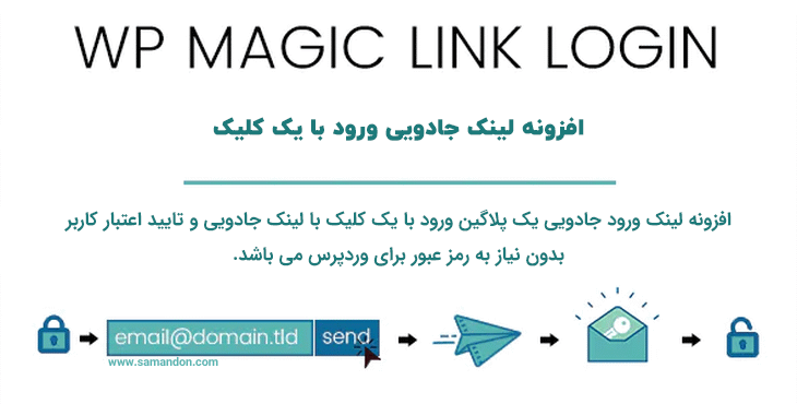 افزونه لینک جادویی ورود با یک کلیک | WP Magic Link Login