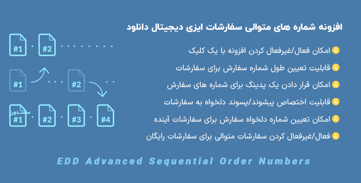 افزونه شماره های متوالی سفارش | EDD Advanced Sequential Order Numbers