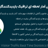 افزونه نمایش آمار لحظه ای ترافیک بازدیدکنندگان سایت | Visitor Traffic Real Time Statistics Pro