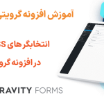 آموزش استفاده از انتخابگر های CSS فوتر فرم در افزونه گرویتی فرمز
