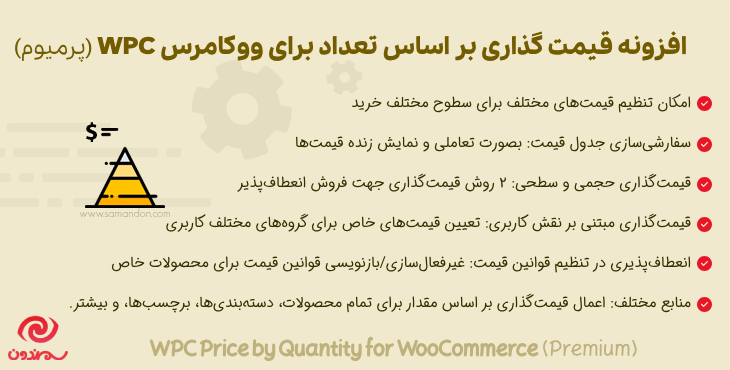 افزونه قیمت گذاری بر اساس تعداد پرمیوم | WPC Price by Quantity for WooCommerce (Premium)