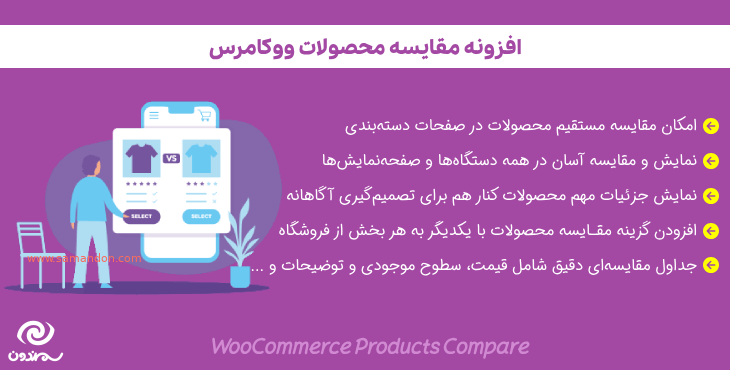 افزونه مقایسه محصولات ووکامرس | WooCommerce Products Compare
