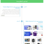 پیش نمایش کاریری در افزونه Timeline Widget Pro For Elementor