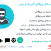 افزونه ایجاد کننده تب های پروفایل کاربر بادی پرس | BuddyPress User Profile Tabs Creator Pro