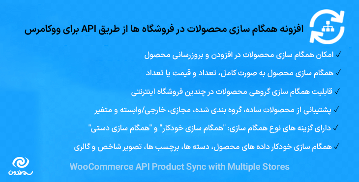 افزونه همگام سازی محصولات در فروشگاه ها از طریق API برای ووکامرس | WooCommerce API Product Sync with Multiple Stores