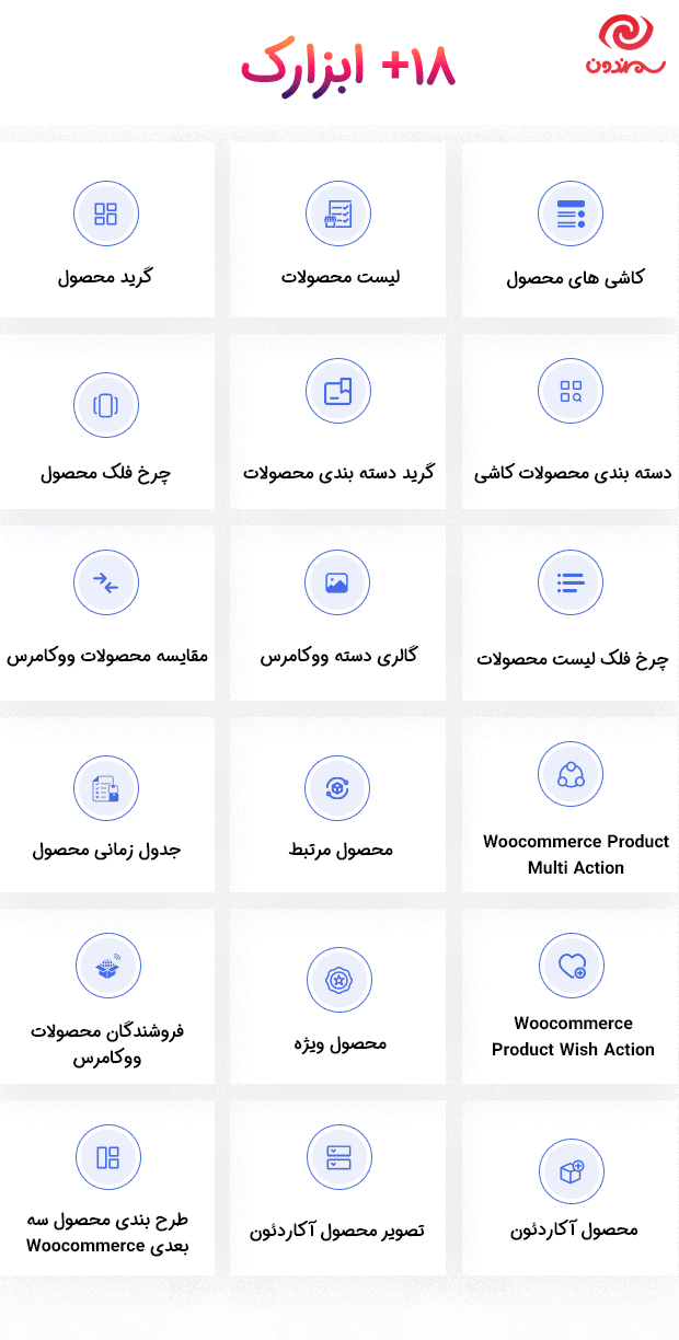 بیش از 18 ابزارک در افزونه افزودنی باندل ابزارک های BWD برای المنتور
