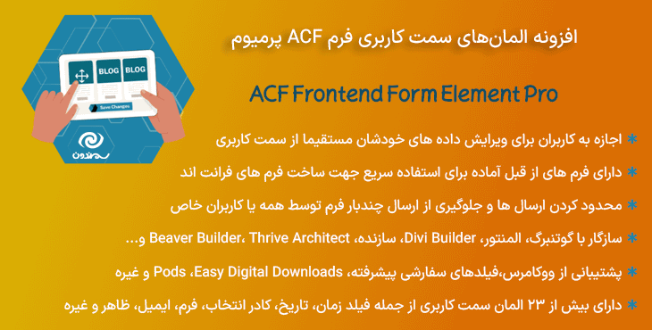 افزونه المان‌های سمت کاربری فرم ACF پرمیوم | ACF Frontend Form Element Pro
