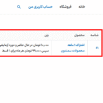 اشتراک های من در افزونه اشتراک‌های سومو برای ووکامرس