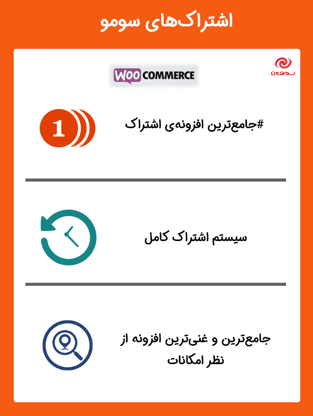 ویژگی های افزونه اشتراکهای سومو برای ووکامرس