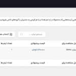 پیشنهادات در افزونه راهکار جامع عمده فروشی و B2B کینگ پرو برای ووکامرس