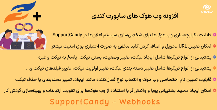 افزونه وب هوک های ساپورت کندی | SupportCandy - Webhooks