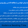 افزونه زمان خواندن یا مطالعه کادنس برای وردپرس | Kadence Reading Time