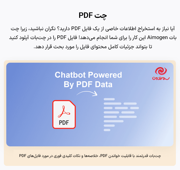 چت پی دی اف در افزونه Aimogen Pro