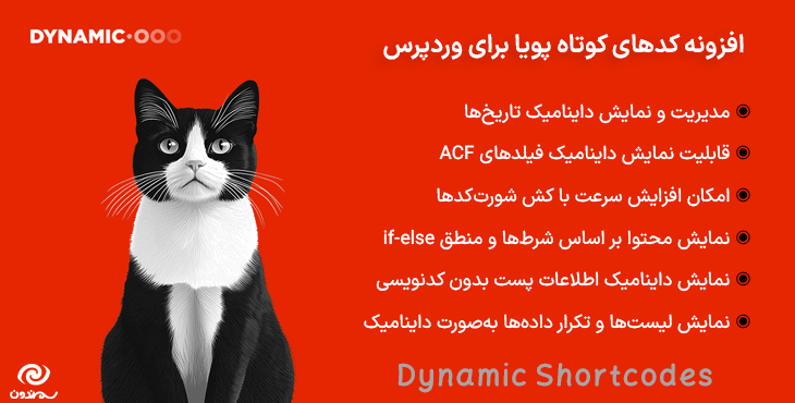 افزونه کدهای کوتاه پویا برای وردپرس | Dynamic Shortcodes